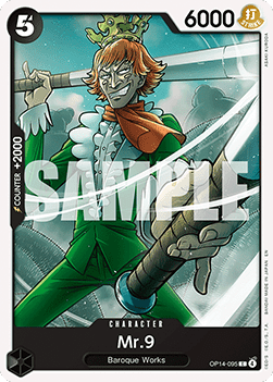 (095) One Piece TCG The Azure Sea's Seven Single: Mr.9 (OP14-095) Common