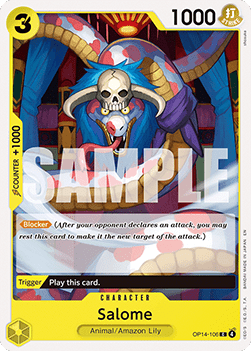 (106) One Piece TCG The Azure Sea's Seven Single: Salome (OP14-106) Common