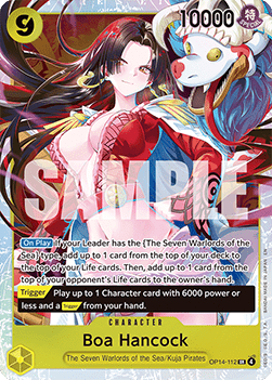 (112) One Piece TCG The Azure Sea's Seven Single: Boa Hancock (OP14-112) (V.1) Super Rare