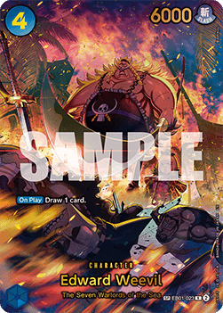 (EB01-023) One Piece TCG The Azure Sea's Seven Single: Edward Weevil (EB01-023) Special Rare