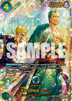 (PRB02-006) One Piece TCG The Azure Sea's Seven Single: Roronoa Zoro (PRB02-006) Special Rare