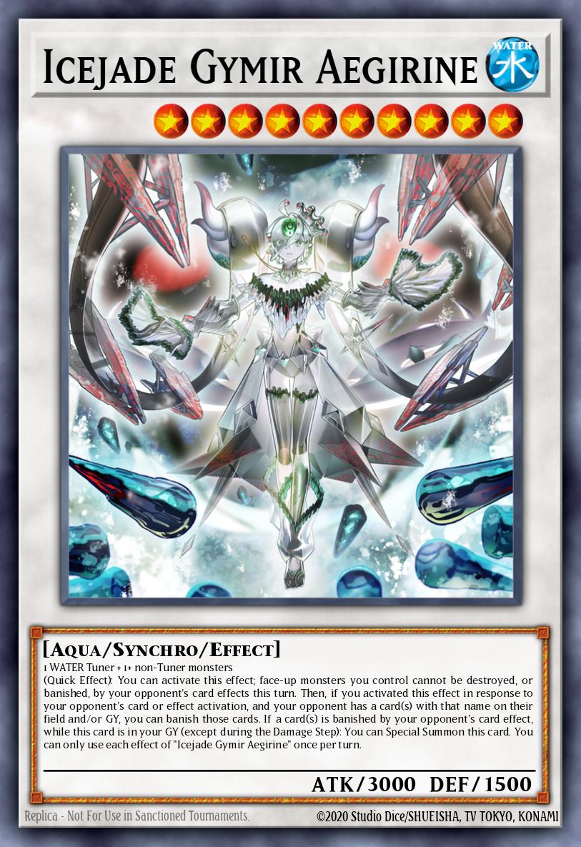(068) YuGiOh TCG MP24: 25th Anniversary Tin: Dueling Mirrors Single: Icejade Gymir Aegirine Secret Rare