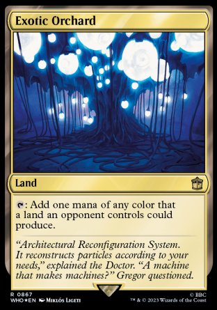 (867) Magic The Gathering Universes Beyond: Doctor Who: Extras Single: Exotic Orchard (V.2) Rare