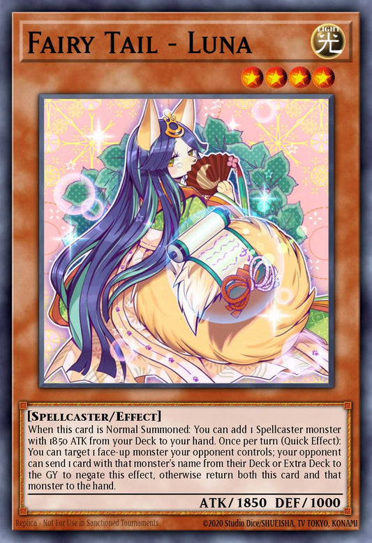 (009) YuGiOh TCG RA01: 25th Anniversary Rarity Collection Single: Fairy Tail - Luna (V.1 - Super Rare)  Super Rare