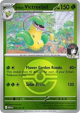 (006/217) Pokemon TCG Ascended Heroes: Additionals Single: Erika's Victreebel Rare (Ball Reverse Holo)