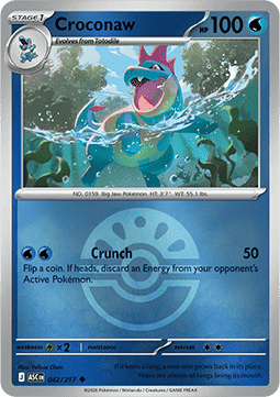 (042/217) Pokemon TCG Ascended Heroes: Additionals Single: Croconaw Uncommon (Ball Reverse Holo)