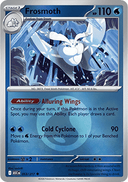 (053/217) Pokemon TCG Ascended Heroes: Additionals Single: Frosmoth Uncommon (Energy Symbol Reverse Holo)