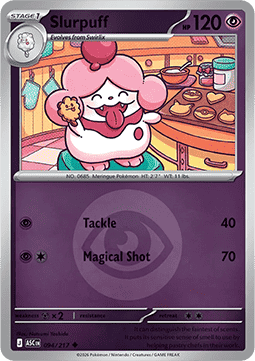 (094/217) Pokemon TCG Ascended Heroes: Additionals Single: Slurpuff Uncommon (Energy Symbol Reverse Holo)