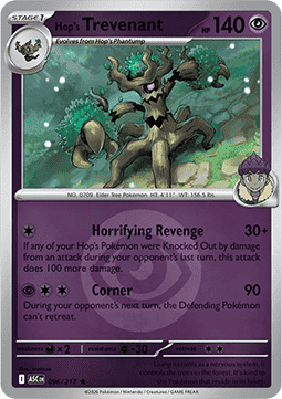 (096/217) Pokemon TCG Ascended Heroes: Additionals Single: Hop's Trevenant Rare (Energy Symbol Reverse Holo)