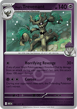 (096/217) Pokemon TCG Ascended Heroes: Additionals Single: Hop's Trevenant Rare (Ball Reverse Holo)