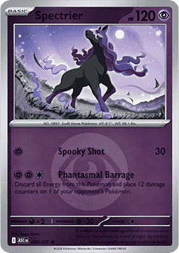 (098/217) Pokemon TCG Ascended Heroes: Additionals Single: Spectrier Rare (Energy Symbol Reverse Holo)