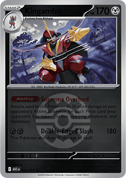 (148/217) Pokemon TCG Ascended Heroes: Additionals Single: Kingambit Rare (Ball Reverse Holo)