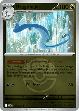 (151/217) Pokemon TCG Ascended Heroes: Additionals Single: Dragonair Uncommon (Ball Reverse Holo)