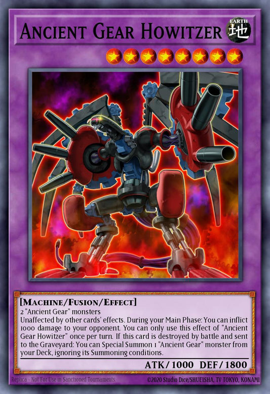 (035) YuGiOh TCG RA03: Quarter Century Bonanza Single: Ancient Gear Howitzer (V.3 - Secret Rare)  Secret Rare