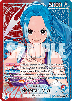 (001) One Piece TCG Heroines Edition Single: Nefeltari Vivi (EB03-001) (V.2) Alternate Art