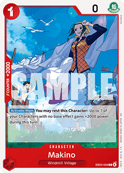 (009) One Piece TCG Heroines Edition Single: Makino (EB03-009) (V.1) Common