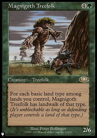 (082) Magic The Gathering The List Single: Magnigoth Treefolk Rare