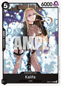 (040) One Piece TCG Heroines Edition Single: Kalifa (EB03-040) (V.1) Common