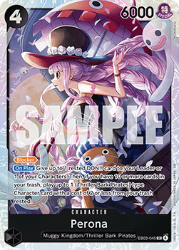 (045) One Piece TCG Heroines Edition Single: Perona (EB03-045) (V.1) Super Rare