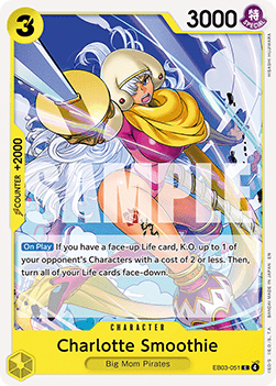 (051) One Piece TCG Heroines Edition Single: Charlotte Smoothie (EB03-051) (V.1) Common