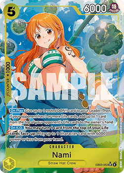 (053) One Piece TCG Heroines Edition Single: Nami (EB03-053) (V.2) Alternate Art