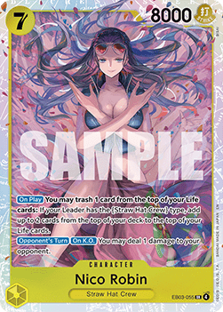 (055) One Piece TCG Heroines Edition Single: Nico Robin (EB03-055) (V.1) Super Rare