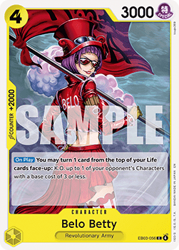 (056) One Piece TCG Heroines Edition Single: Belo Betty (EB03-056) (V.1) Common