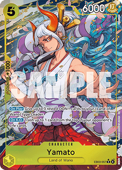 (057) One Piece TCG Heroines Edition Single: Yamato (EB03-057) (V.2) Alternate Art