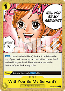 (060) One Piece TCG Heroines Edition Single: Will You Be My Servant? (EB03-060) (V.1) Common