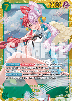(061) One Piece TCG Heroines Edition Single: Uta (EB03-061) (V.1) Secret Rare