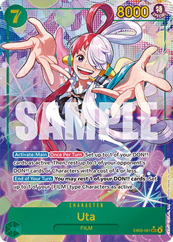 (061) One Piece TCG Heroines Edition Single: Uta (EB03-061) (V.2) Alternate Art