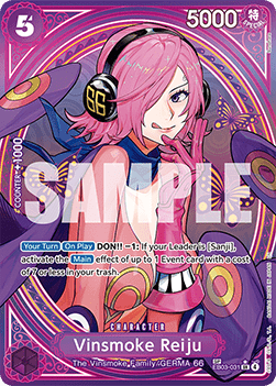 (031) One Piece TCG Heroines Edition Single: Vinsmoke Reiju (EB03-031) (V.3) Special Rare