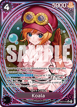 (042) One Piece TCG Heroines Edition Single: Koala (EB03-042) (V.3) Special Rare