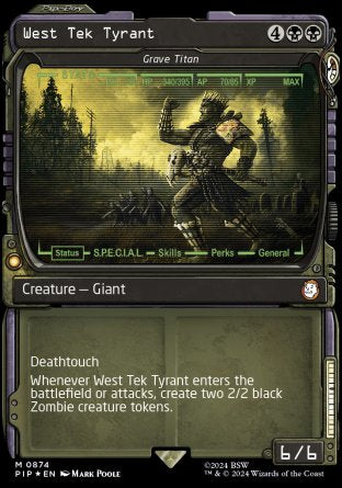 (874) Magic The Gathering Universes Beyond: Fallout: Extras Single: Grave Titan (V.2) Holo Mythic