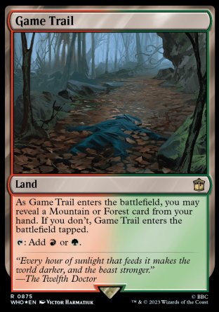 (875) Magic The Gathering Universes Beyond: Doctor Who: Extras Single: Game Trail (V.2) Rare