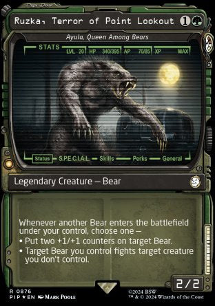 (876) Magic The Gathering Universes Beyond: Fallout: Extras Single: Ayula, Queen Among Bears (V.2) Rare