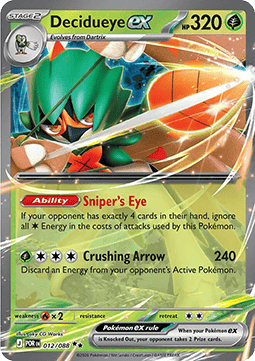 (012/088) Pokemon TCG Perfect Order Single: Decidueye ex Double Rare