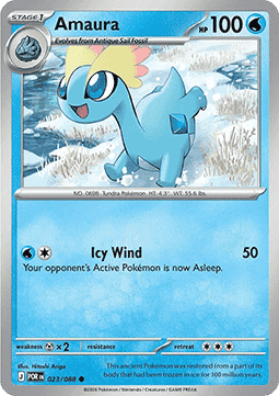 (023/088) Pokemon TCG Perfect Order Single: Amaura Reverse Holo Common