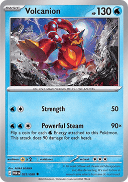 (025/088) Pokemon TCG Perfect Order Single: Volcanion Reverse Holo Uncommon