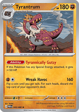 (045/088) Pokemon TCG Perfect Order Single: Tyrantrum Rare