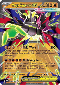 (047/088) Pokemon TCG Perfect Order Single: Mega Zygarde ex Double Rare