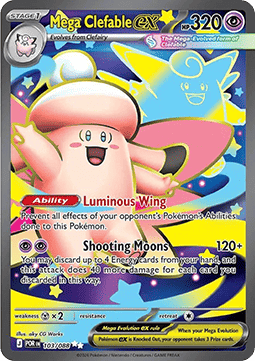 (103/088) Pokemon TCG Perfect Order Single: Mega Clefable ex Ultra Rare