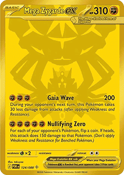(124/088) Pokemon TCG Perfect Order Single: Mega Zygarde ex Secret Rare