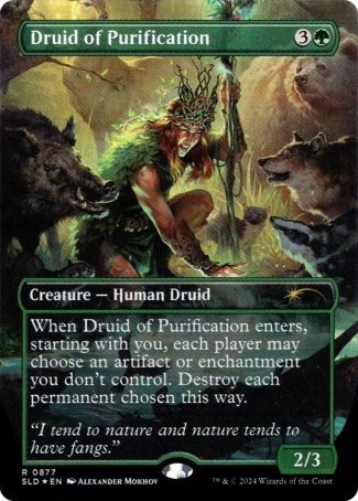 (877) Magic The Gathering Secret Lair Drop Series Single: Druid of Purification Holo Rare