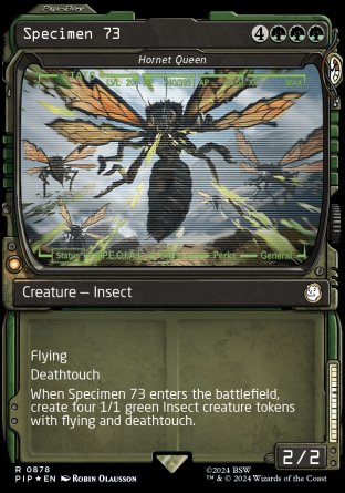 (878) Magic The Gathering Universes Beyond: Fallout: Extras Single: Hornet Queen (V.2) Holo Rare