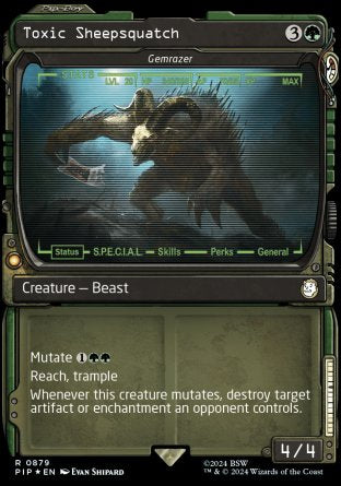 (879) Magic The Gathering Universes Beyond: Fallout: Extras Single: Gemrazer (V.2) Rare
