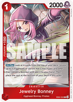 (EB04-002) One Piece TCG Adventure on Kami’s Island Single: Jewelry Bonney (EB04-002) (V.1) Rare