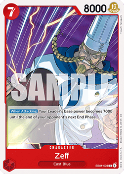 (EB04-004) One Piece TCG Adventure on Kami’s Island Single: Zeff (EB04-004) Common
