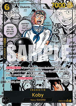 (EB04-044) One Piece TCG Adventure on Kami’s Island Single: Koby (EB04-044) (V.3) Manga Rare