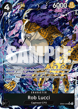 (EB04-048) One Piece TCG Adventure on Kami’s Island Single: Rob Lucci (EB04-048) (V.2) Alternate Art
